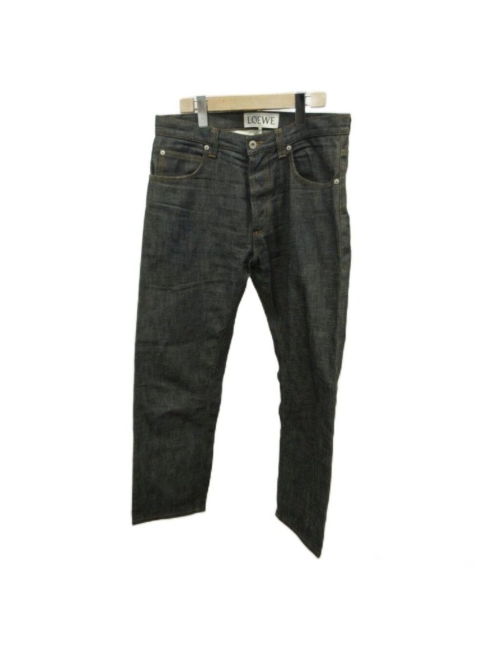 Loewe Denim Jeans Pants Cotton Indigo Straight Full Length 46